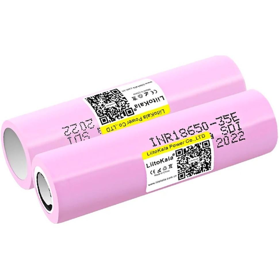 Акумулятор LiitoKala Lii-35E 18650 без захисту 3500 mah Рожевий - фото 4