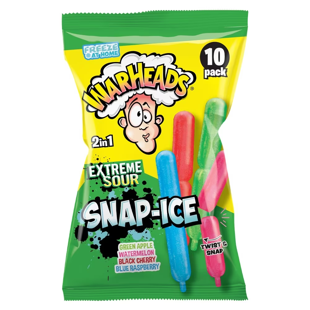 Конфеты WarHeads Snap Ice Extreme Sour 10s 450 мл (24973109)