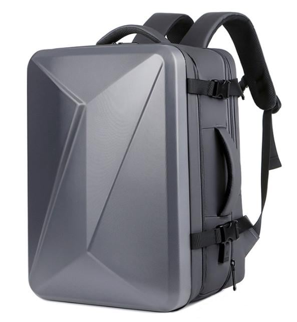 Рюкзак-чемодан 17" USB расширение 43х33х19-25 см Черный (СР-5801-3)