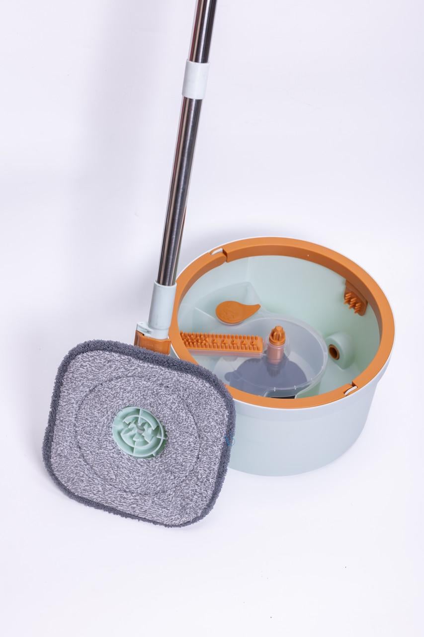 Набор для уборки швабра с отжимом 119 см и ведром 7 л Голубой (HP-35015-45) Набор для уборки швабра с отжимом 119 см и ведром 7 л Голубой (HP-35015-45)