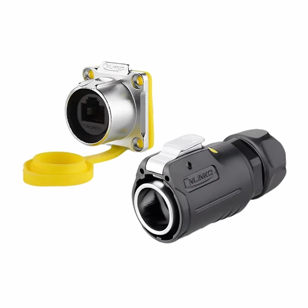 Герметичный разъем Cnlinko RJ-45 LP-24 штекер+розетка (57055)
