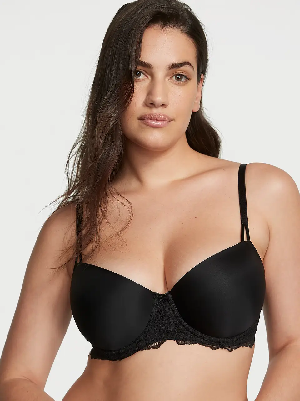 Бюстгальтер без пуш ап Victoria's Secret Wicked Unlined Smooth Balconette Bra 75F Чорний (19419258)