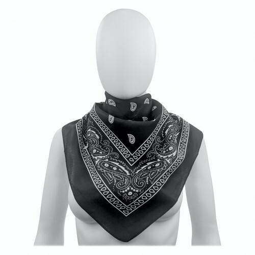 Хустка ковбойська Seta Decor (18-227BLK-WT)