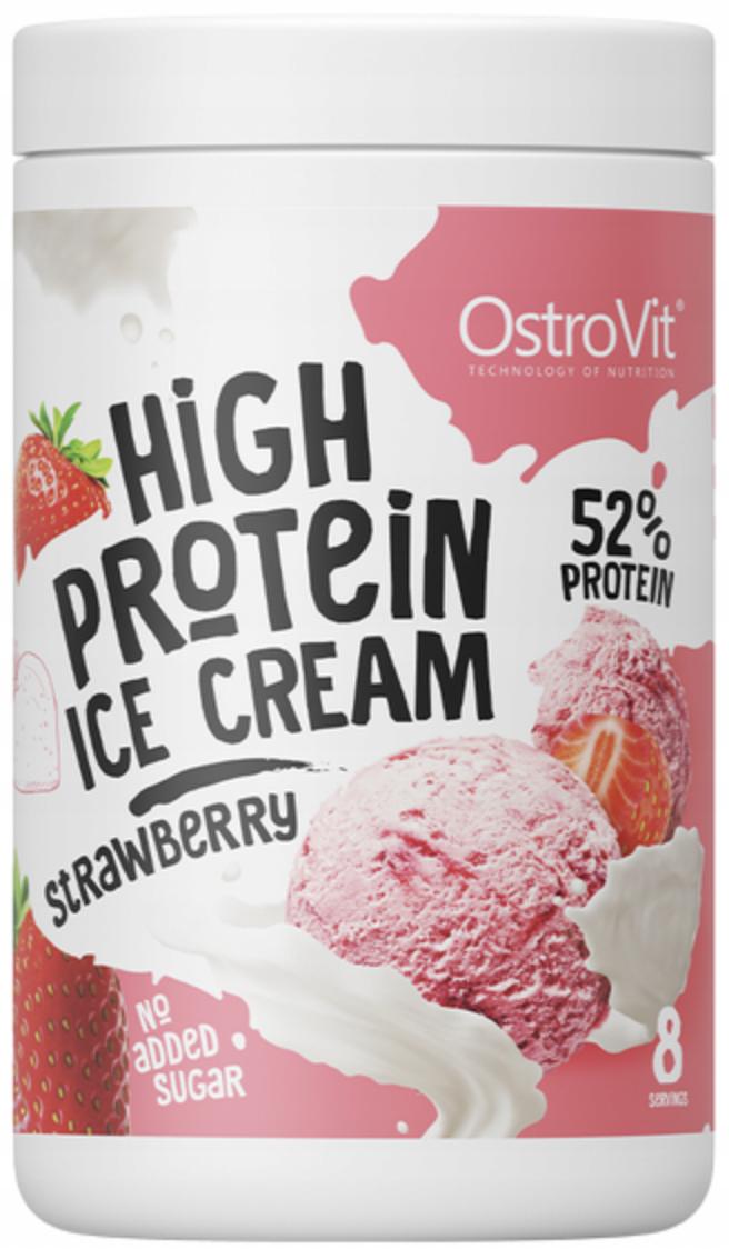 Протеїн OstroVit High Protein Ice Cream strawberry 400 г (00000037901)