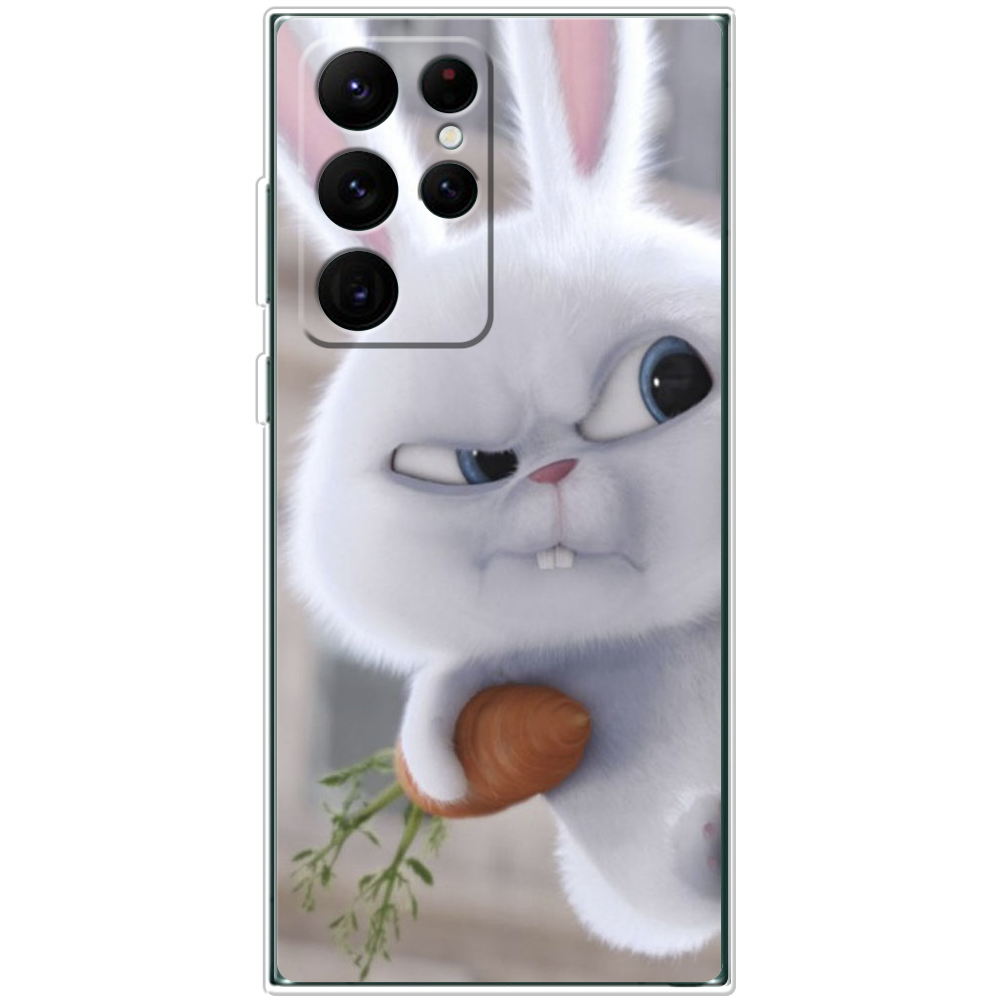 Чехол BoxFace Samsung Galaxy S22 Ultra (S908) Rabbit Snowball Прозрачный силикон (44181-up1116-44181)