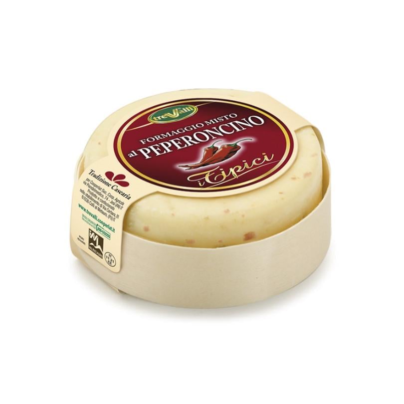 Сир Качотта Trevalli Formaggio misto al Peperoncino з перцем чилі 180 г (21490285)