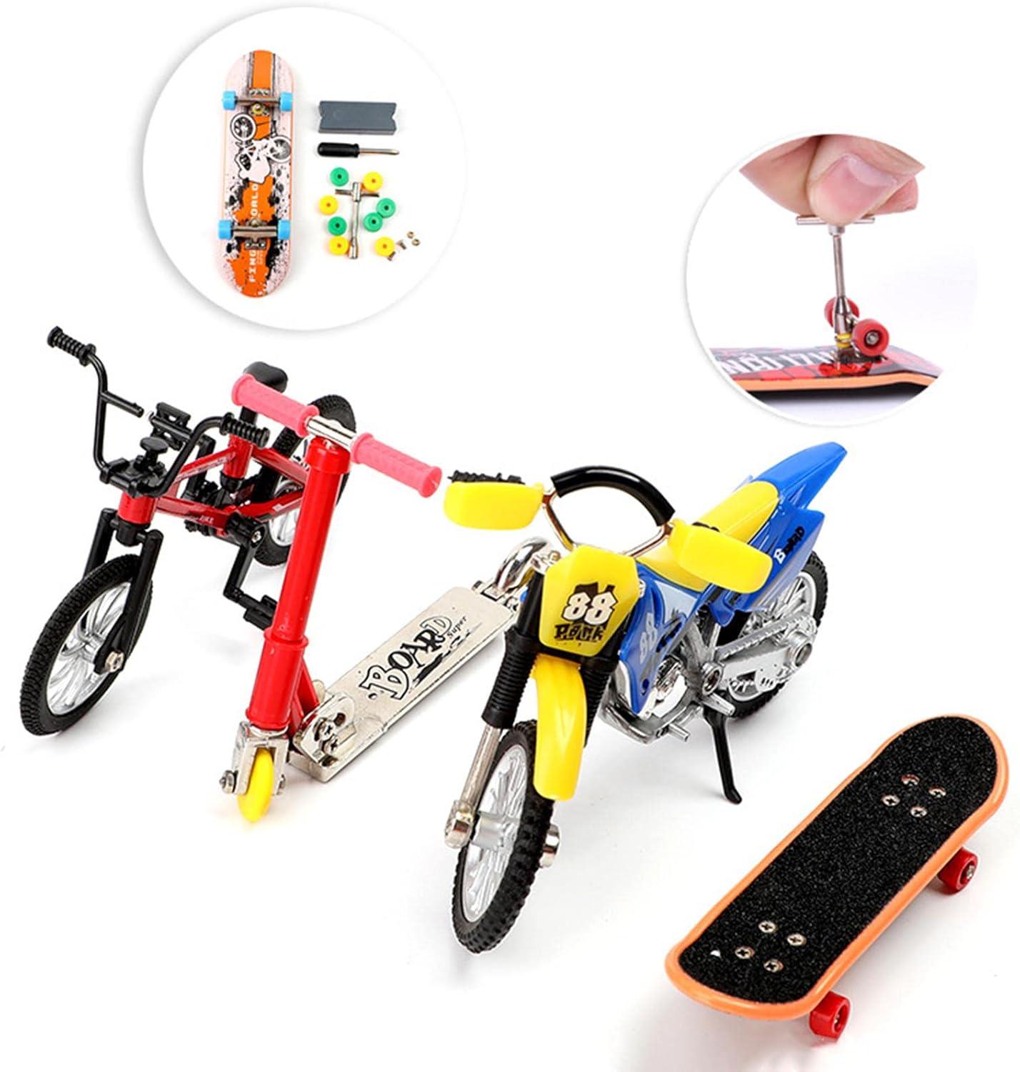 Набір фінгерборд пальчикова гра fingerboard скейт/парк/велосипед/самокат/скейт/мотоцикл (796) - фото 5 Набір фінгерборд пальчикова гра fingerboard скейт/парк/велосипед/самокат/скейт/мотоцикл (796) - фото 5