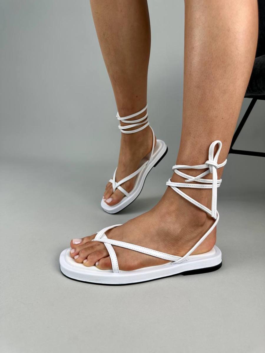 Босоножки женские кожаные р. 38 Белый (4900/38)