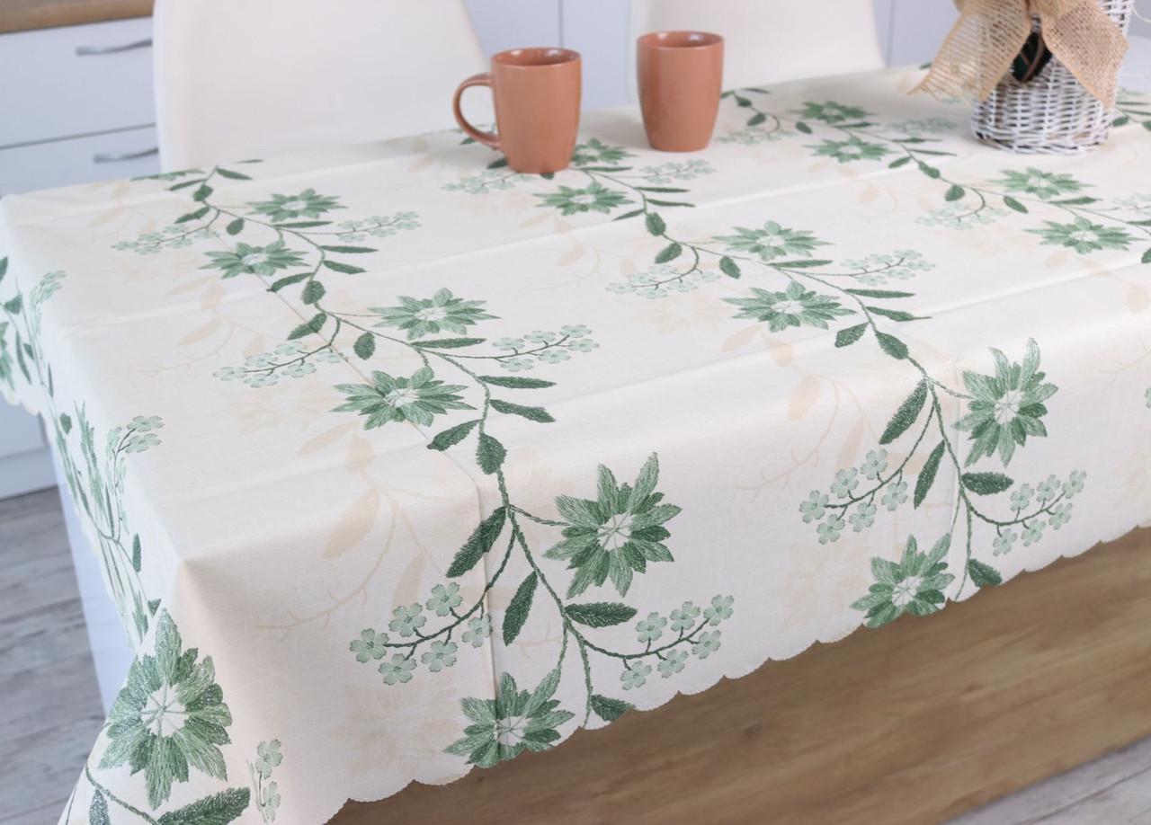 Скатертина з візерунком 110x140 см Білий (2248982081)
