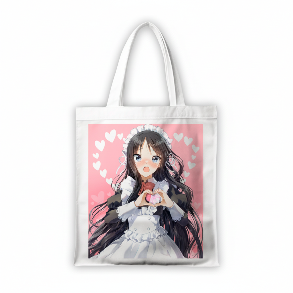 Сумка-шопер K-On! Міо Акіяма з льону Білий (11355)