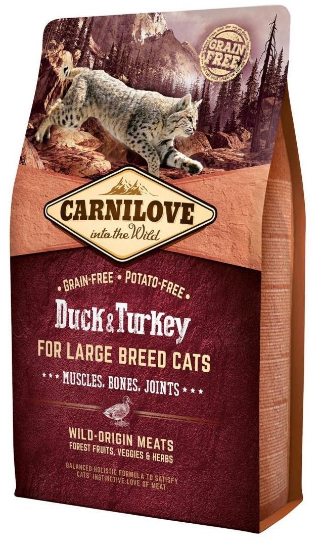 Корм беззерновой для кошек Carnilove Cat Duck & Turkey Large Breed 2 кг (1789920040)