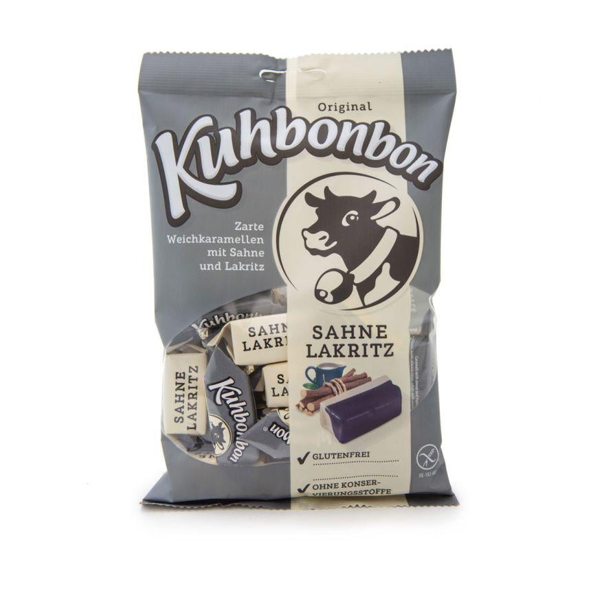 Цукерки без глютену Kuhbonbon "Корівка" вершки та лакриця 200 г (4028452200126)