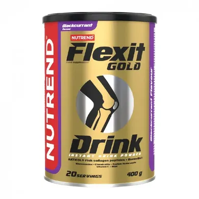 Хондропротектор комплекс для суглобів та зв'язок Nutrend Flexit Gold Drink 400 g blackcurrant - фото 1