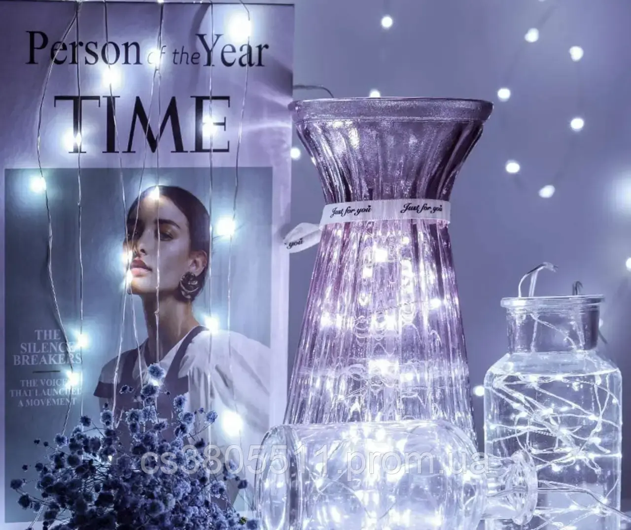 Гірлянда Big LED з деревиною 230 В 3 м Теплий Білий (ND-213-G-73)