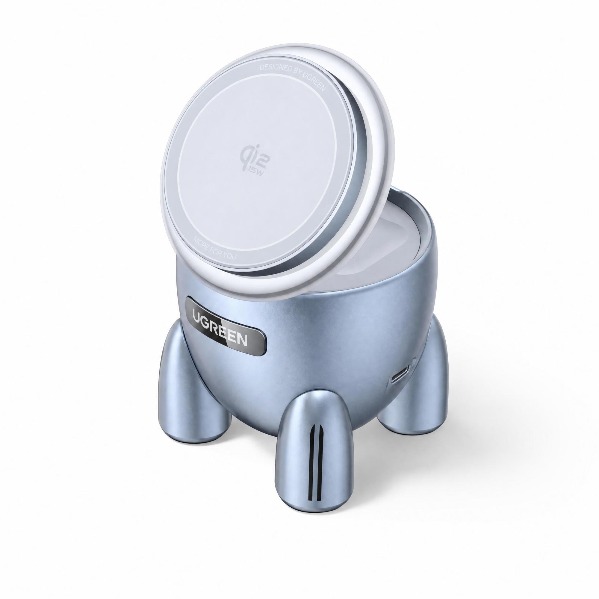 Зарядное устройство беспроводное магнитное UGREEN W713 Rocket Qi2 25 Вт Серый (65300) Зарядное устройство беспроводное магнитное UGREEN W713 Rocket Qi2 25 Вт Серый (65300)