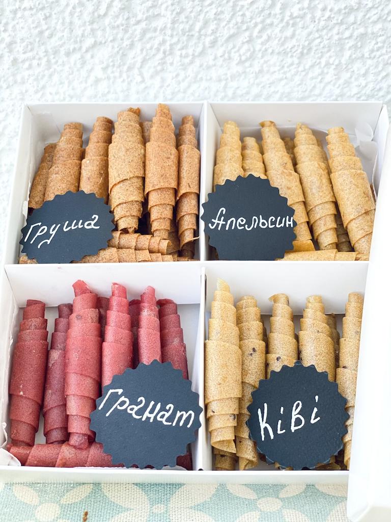 Набор пастилы Эко Няшки Mini без сахара Груша/Апельсин/Гранат/Киви 200 г - фото 4 Набор пастилы Эко Няшки Mini без сахара Груша/Апельсин/Гранат/Киви 200 г - фото 4