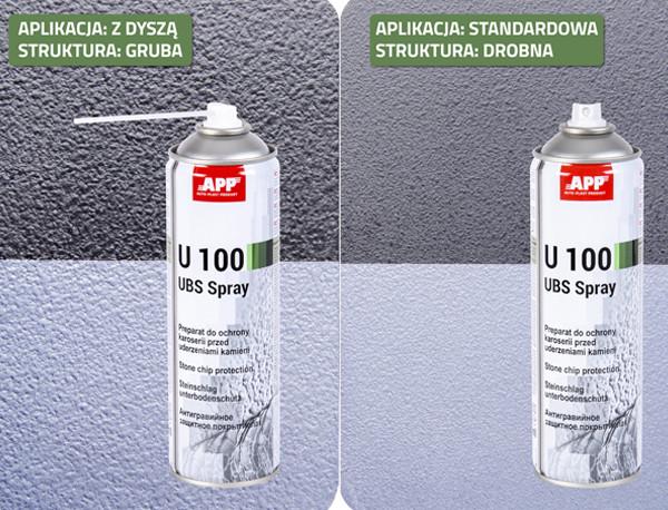 Антигравий в баллончике APP U100 UBS Spray 500 мл Черный - фото 5