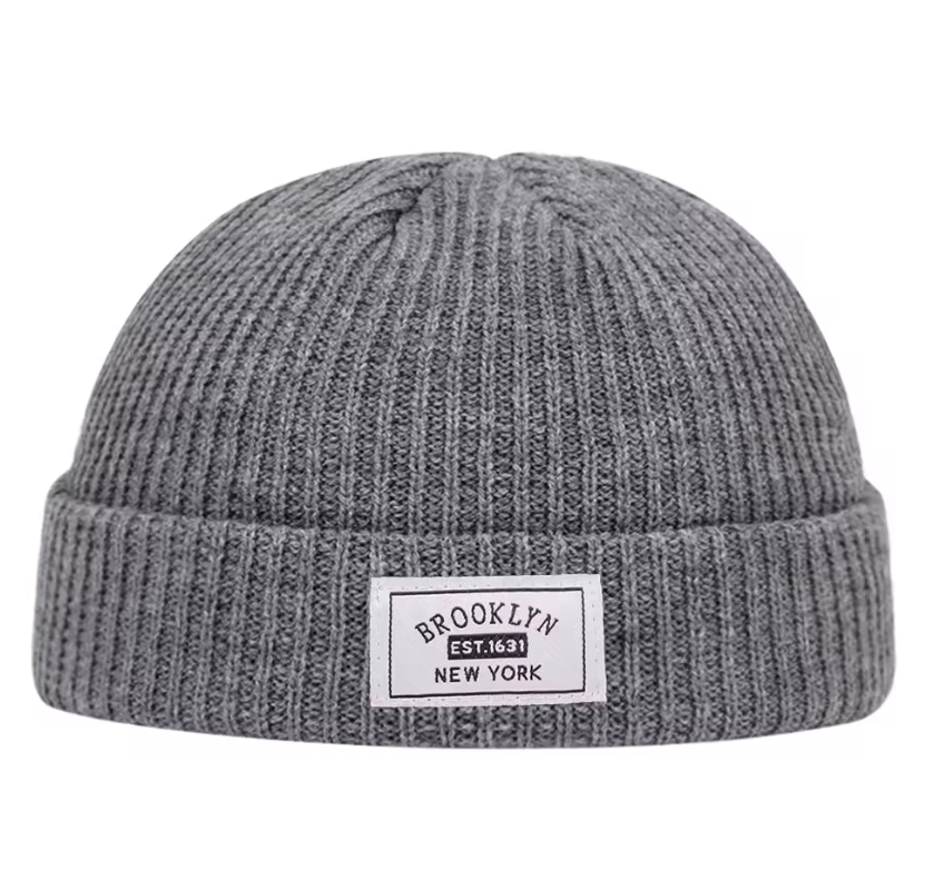 Шапка бени Brooklyn Серый (30742436)