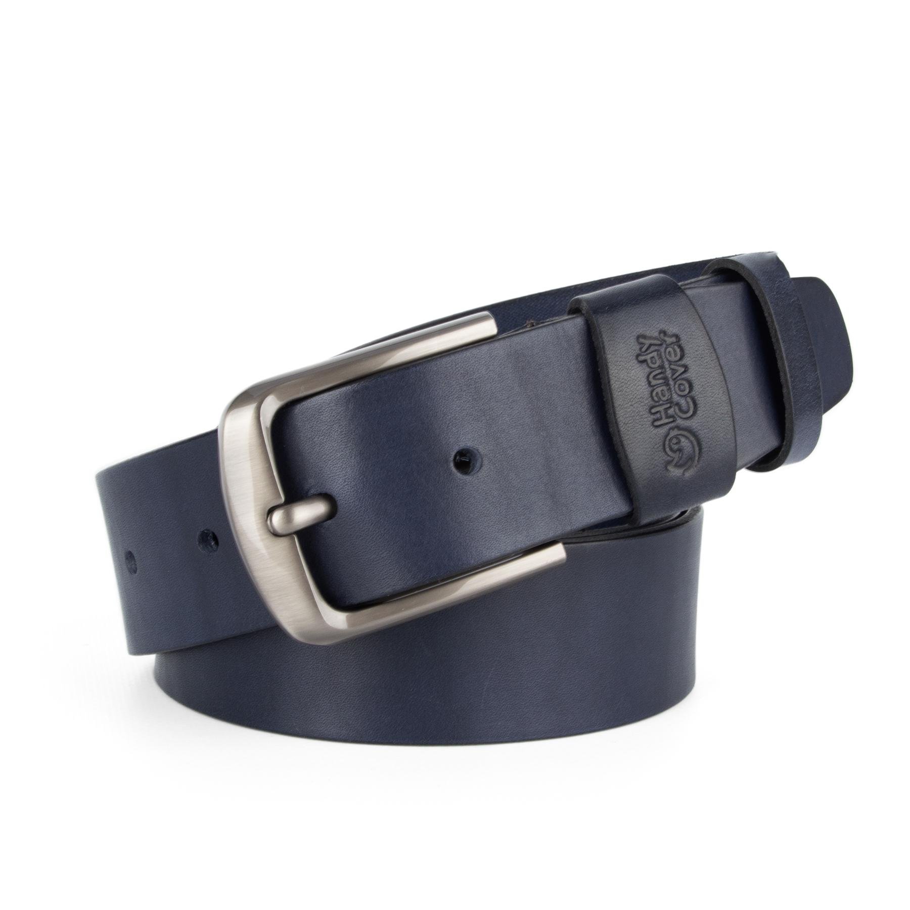 Ремень мужской кожаный HC-4088 125 см Синий (1996696783)