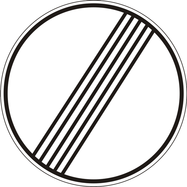 Дорожный знак круглый Фабрика знаков 3.42 700 мм (502039-02)