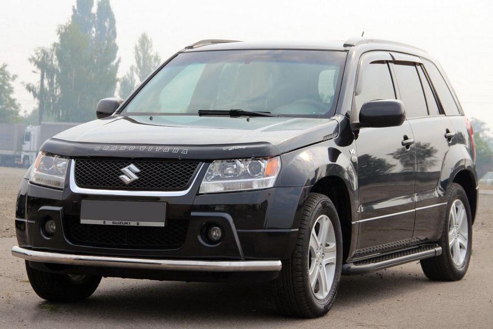 Передний ус ST008 CAN для Suzuki Grand Vitara 2005-2017 гг. нержавеющая сталь Хром