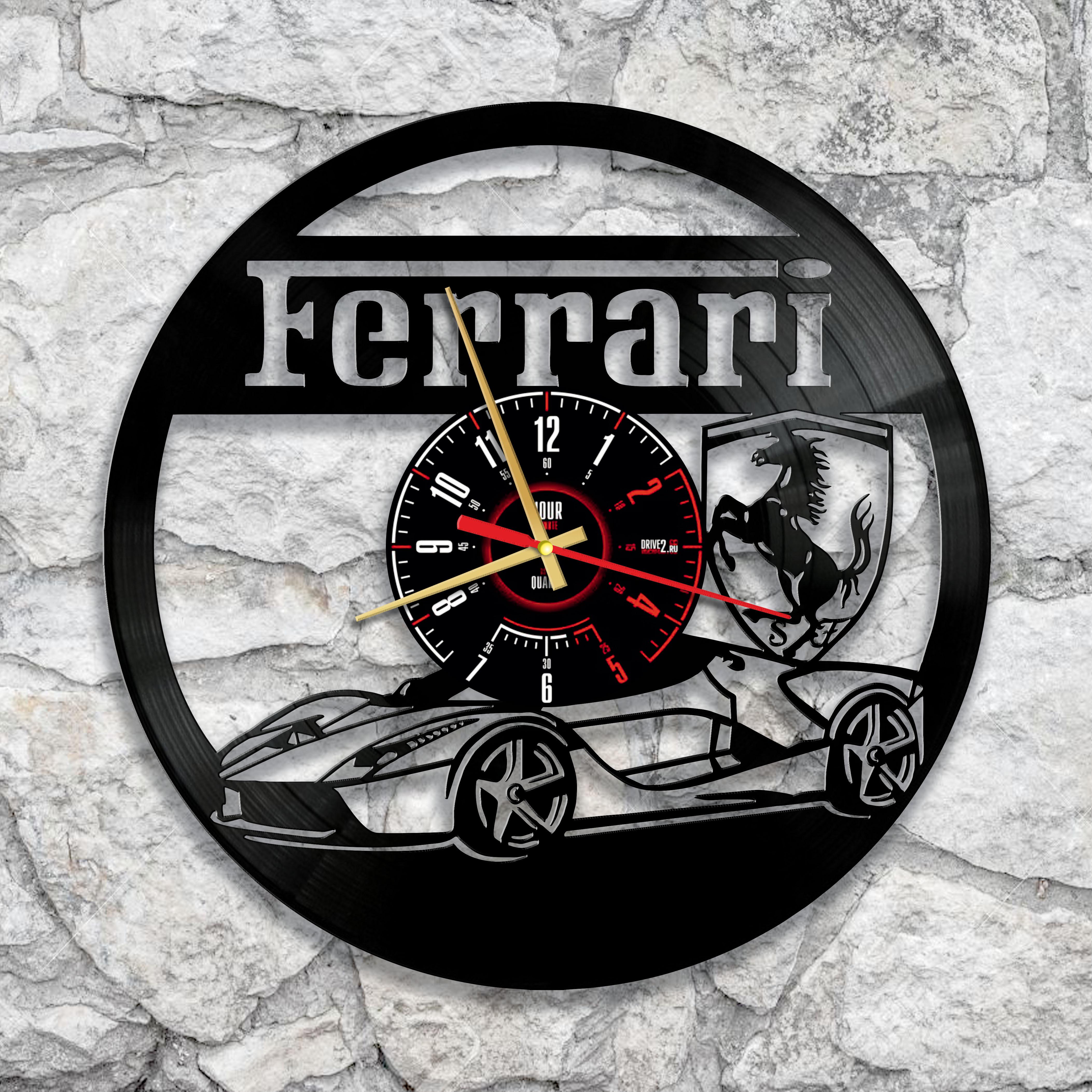 Часы настенные Ferrari 3329 из виниловой пластинки