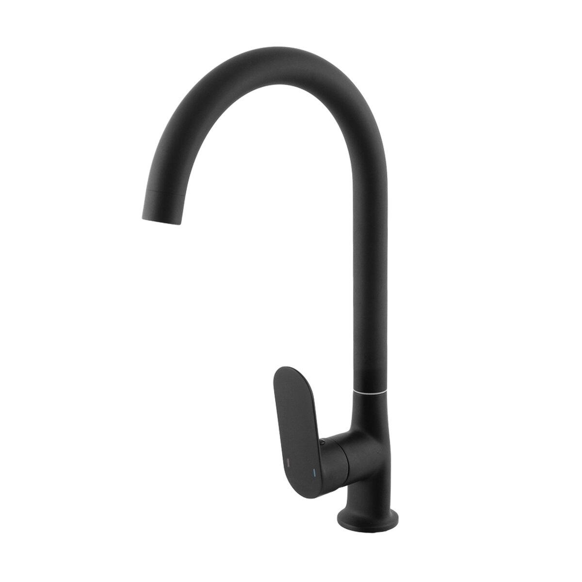 Смеситель для кухни Venta BF425UB однорычажный Черный матовый (SW-104257)