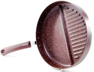 Сковорода-гриль Fissman Mosses Stone із роздільником 26 см Сковорода-гриль Fissman Mosses Stone із роздільником 26 см