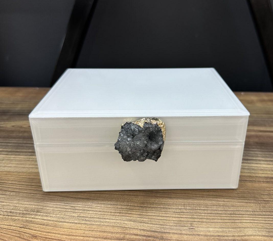 Скринька для прикрас натуральним камінням M 8x19x18 см (26485257)