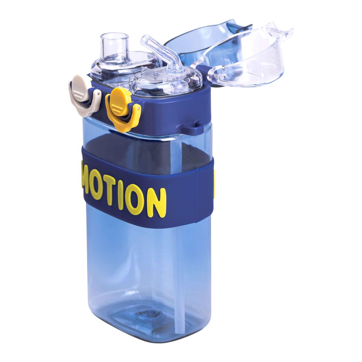 Бутылка для воды с трубочкой спортивная пластиковая для тренировок 550 мл Синий (6782) - фото 7 Бутылка для воды с трубочкой спортивная пластиковая для тренировок 550 мл Синий (6782) - фото 7