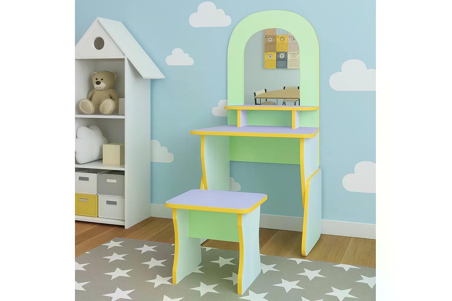 Дитяча ігрова стінка Перукарня Yellow/Green Water - фото 3