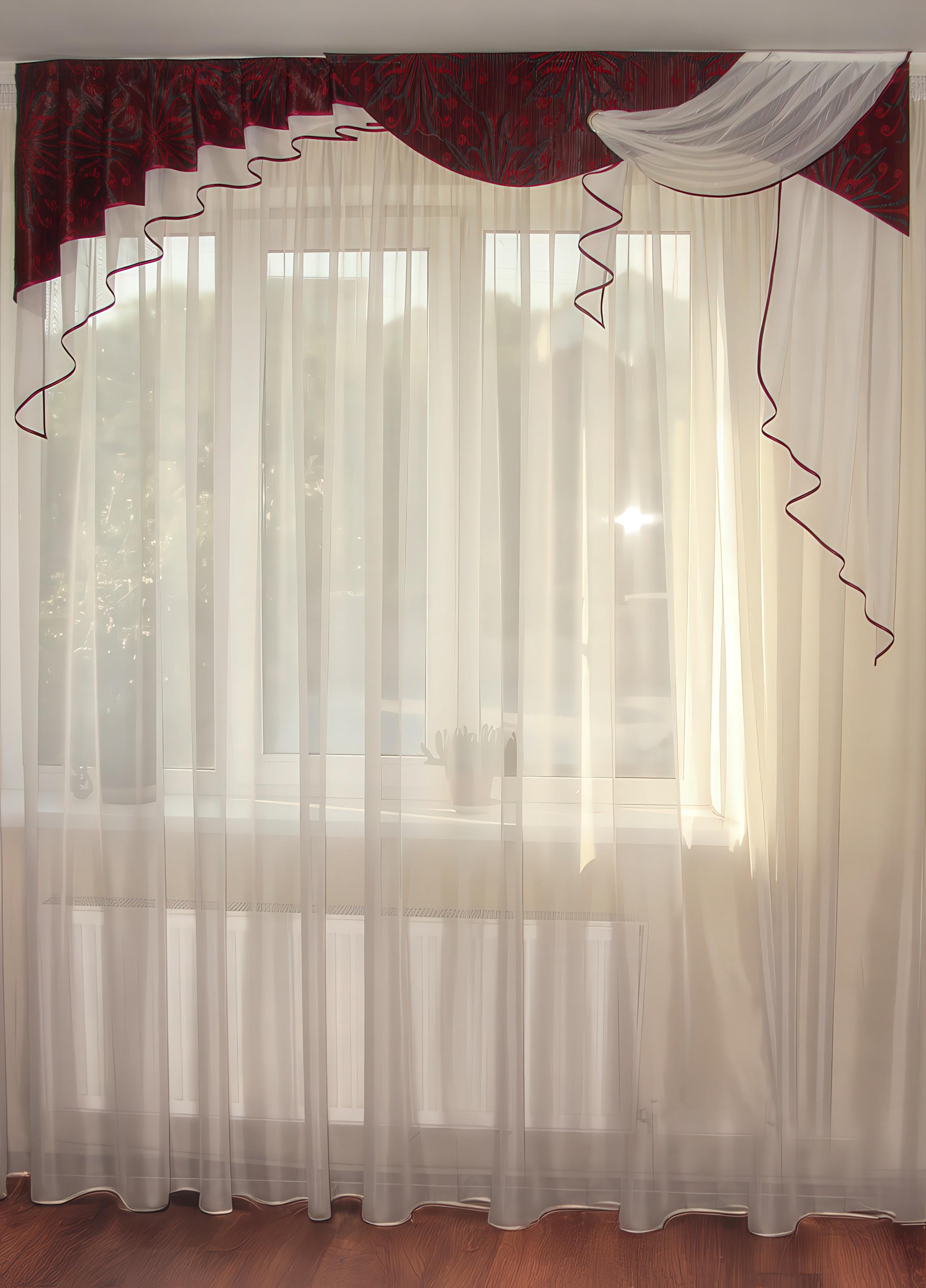 Ламбрекен жесткий Firanka Люкс 2 м Бордово-черный (4_1ж) Ламбрекен жесткий Firanka Люкс 2 м Бордово-черный (4_1ж)