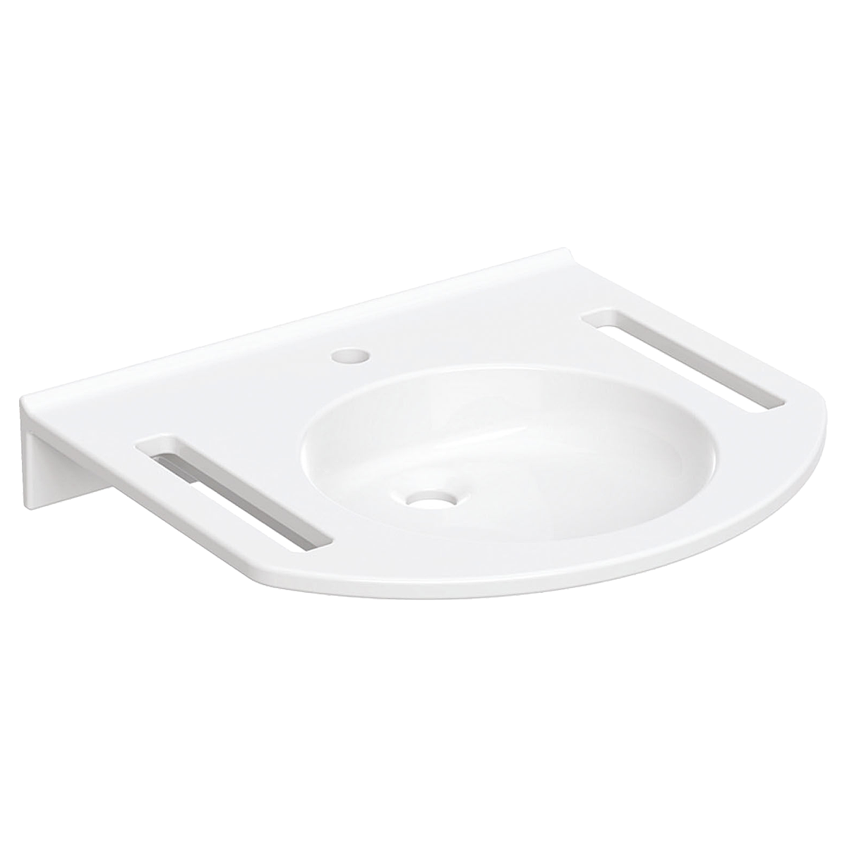 Умывальник подвесной Geberit Publica для людей с ограниченными возможностями 55x60 см Белый (402160016)