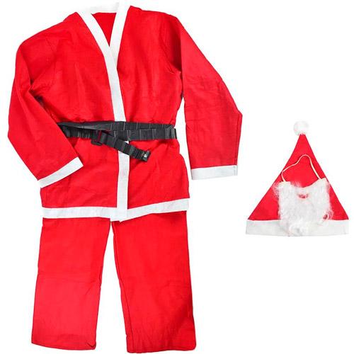 Костюм Санти Клауса карнавальний з бородою і шапкою Red (510416) Костюм Санти Клауса карнавальний з бородою і шапкою Red (510416)