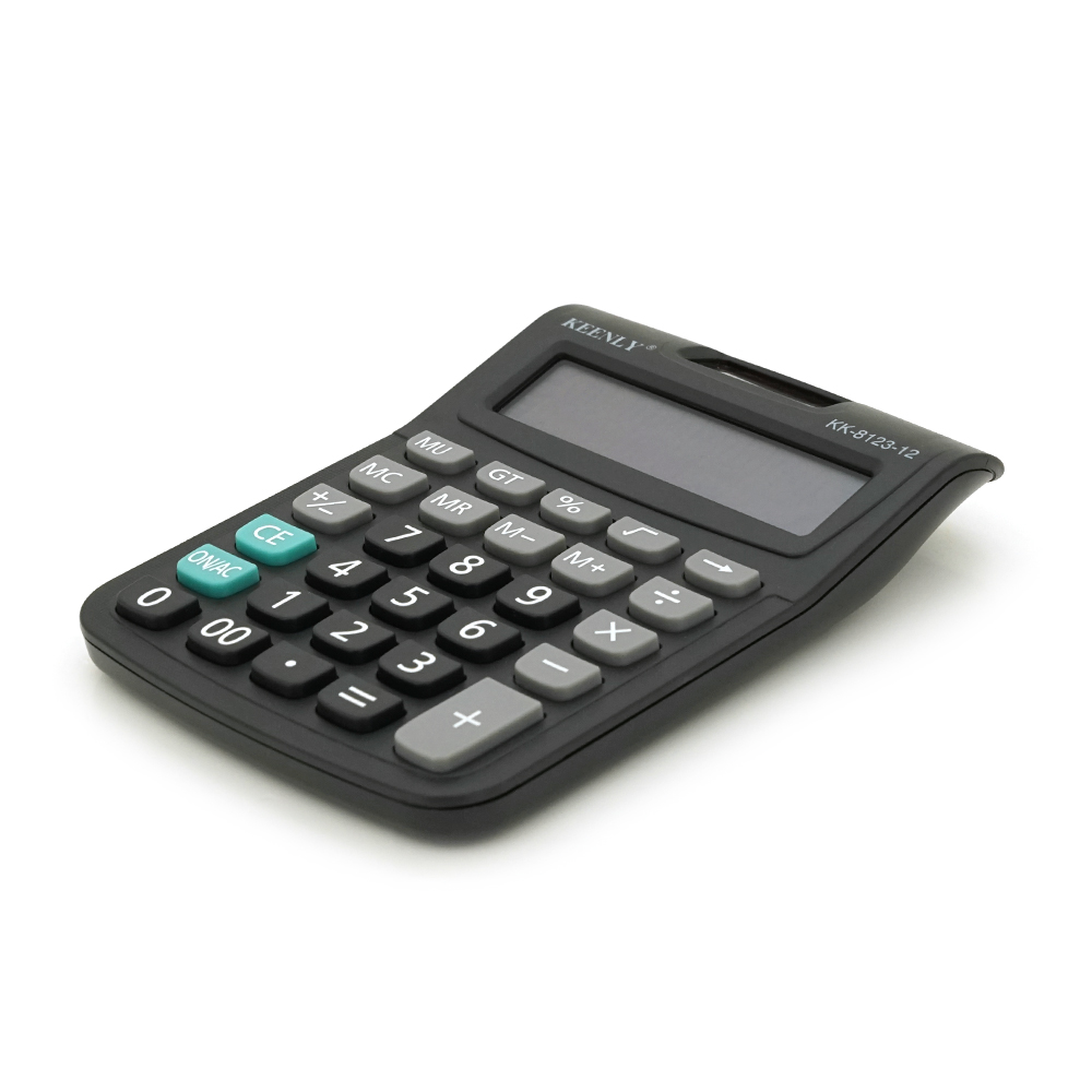 Калькулятор офісний KEENLY KK-8123-12 29 кнопок Чорний (26301801)
