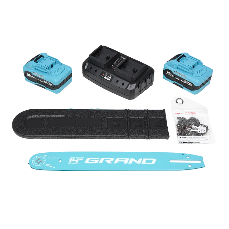 Пила цепная аккумуляторная Grand АПЦ-40А/16-8 два АКБ 8 А 2 шины/2 цепи - фото 3 Пила цепная аккумуляторная Grand АПЦ-40А/16-8 два АКБ 8 А 2 шины/2 цепи - фото 3