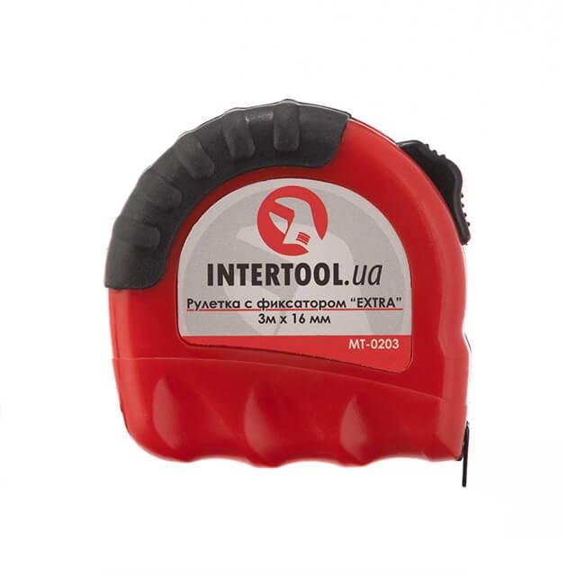 Рулетка Intertool EXTRA з металевим полотном 3 м 16 мм (MT-0203) - фото 2