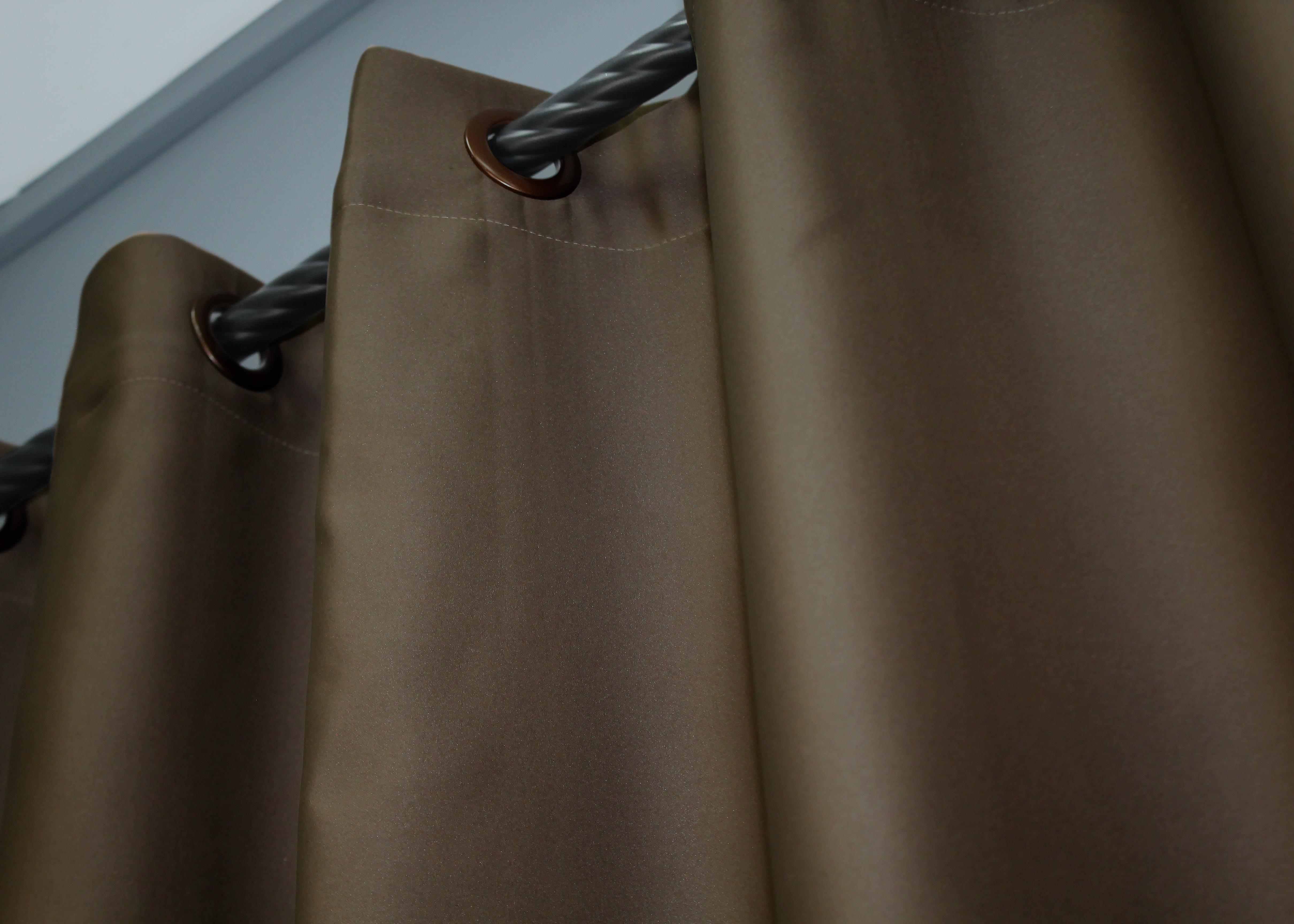 Комплект штор на люверсах VR-Textil Fusion Dimout №834ш 150х250 см 2 шт. Коричневый (37-0131) - фото 7 Комплект штор на люверсах VR-Textil Fusion Dimout №834ш 150х250 см 2 шт. Коричневый (37-0131) - фото 7