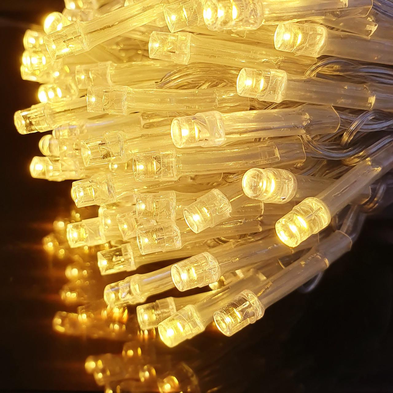 Гирлянда-нить диодная Классическая USB 50LED на батарейках 5 м Желтый (7G-F-7792)