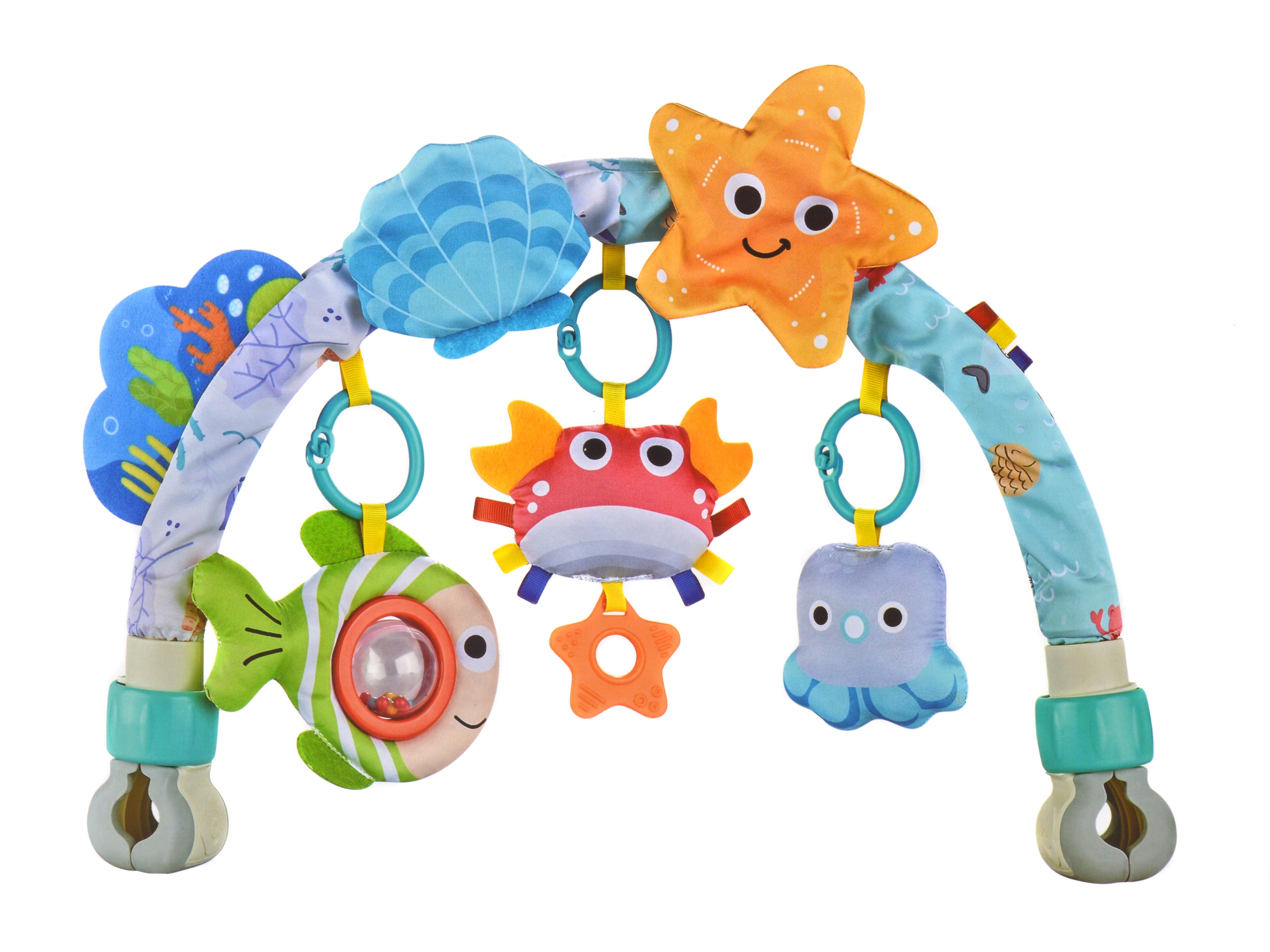 Дуга игровая мягкая на коляску шуршалки/мягкие игрушки грызунок (6080)