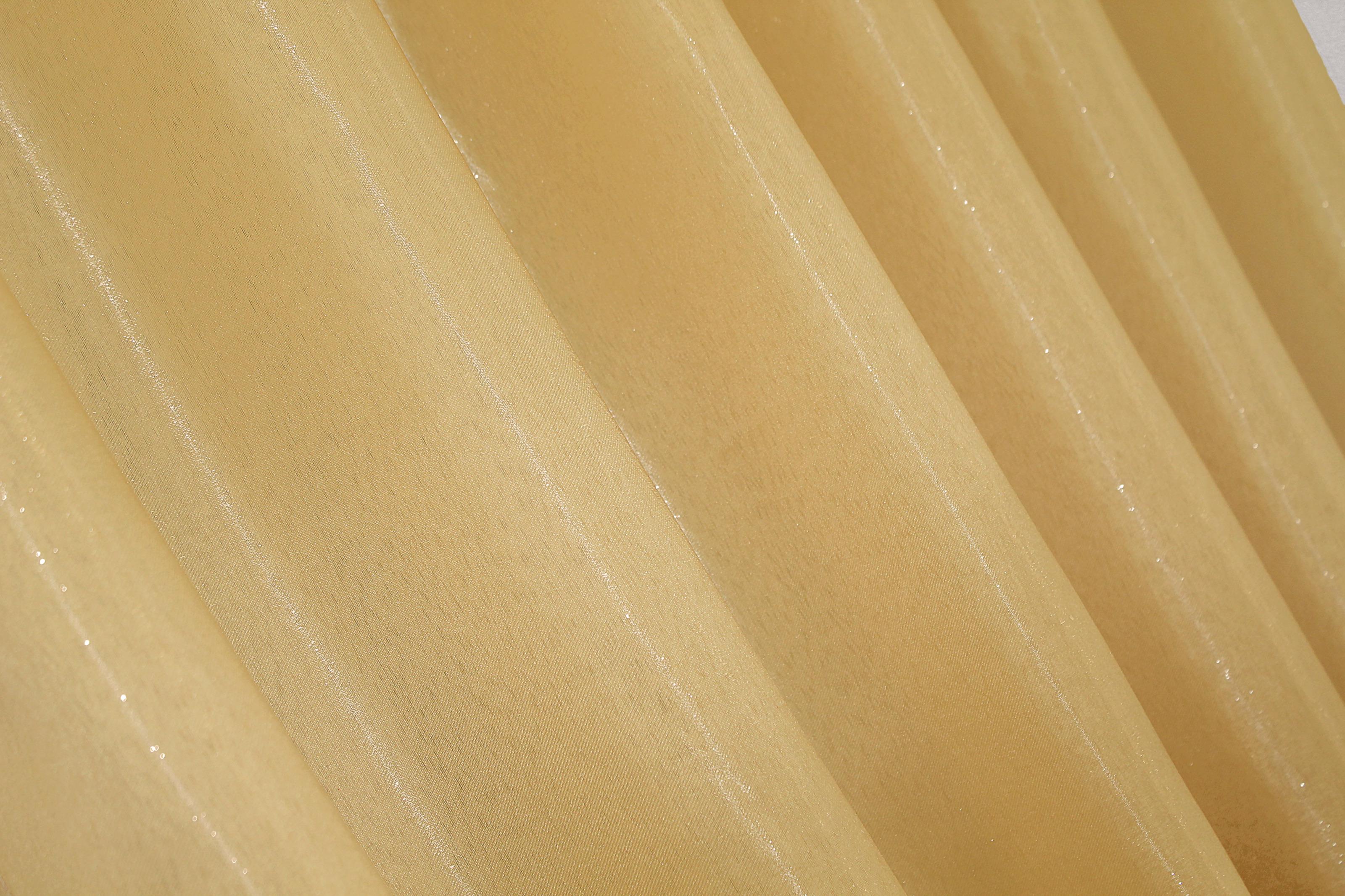 Комплект штор VR-Textil Атлас № 801ш монорей 150х270 см 2 шт. Золотистый (30-585) - фото 8