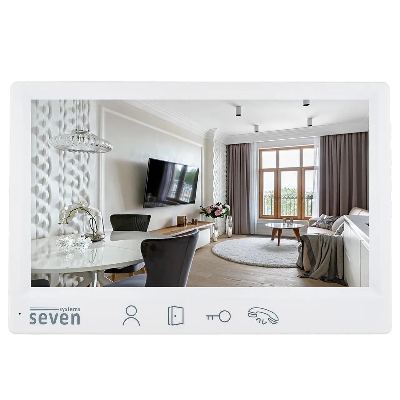 Відеодомофон SEVEN DP-7571 FHD 7" White (29190007) Відеодомофон SEVEN DP-7571 FHD 7" White (29190007)