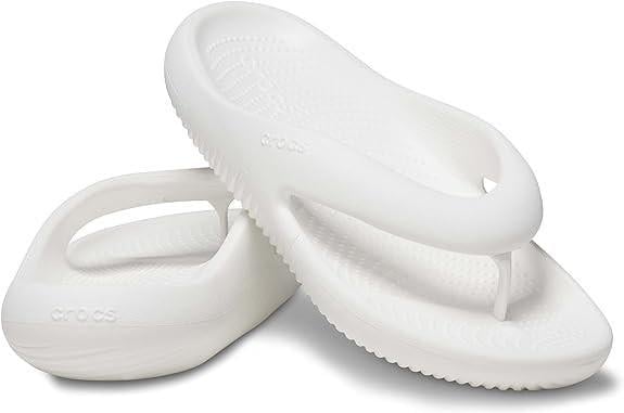 Шльопанці в'єтнамки жіночі Crocs Mellow Flip White р. 45-46 Білий (27846)