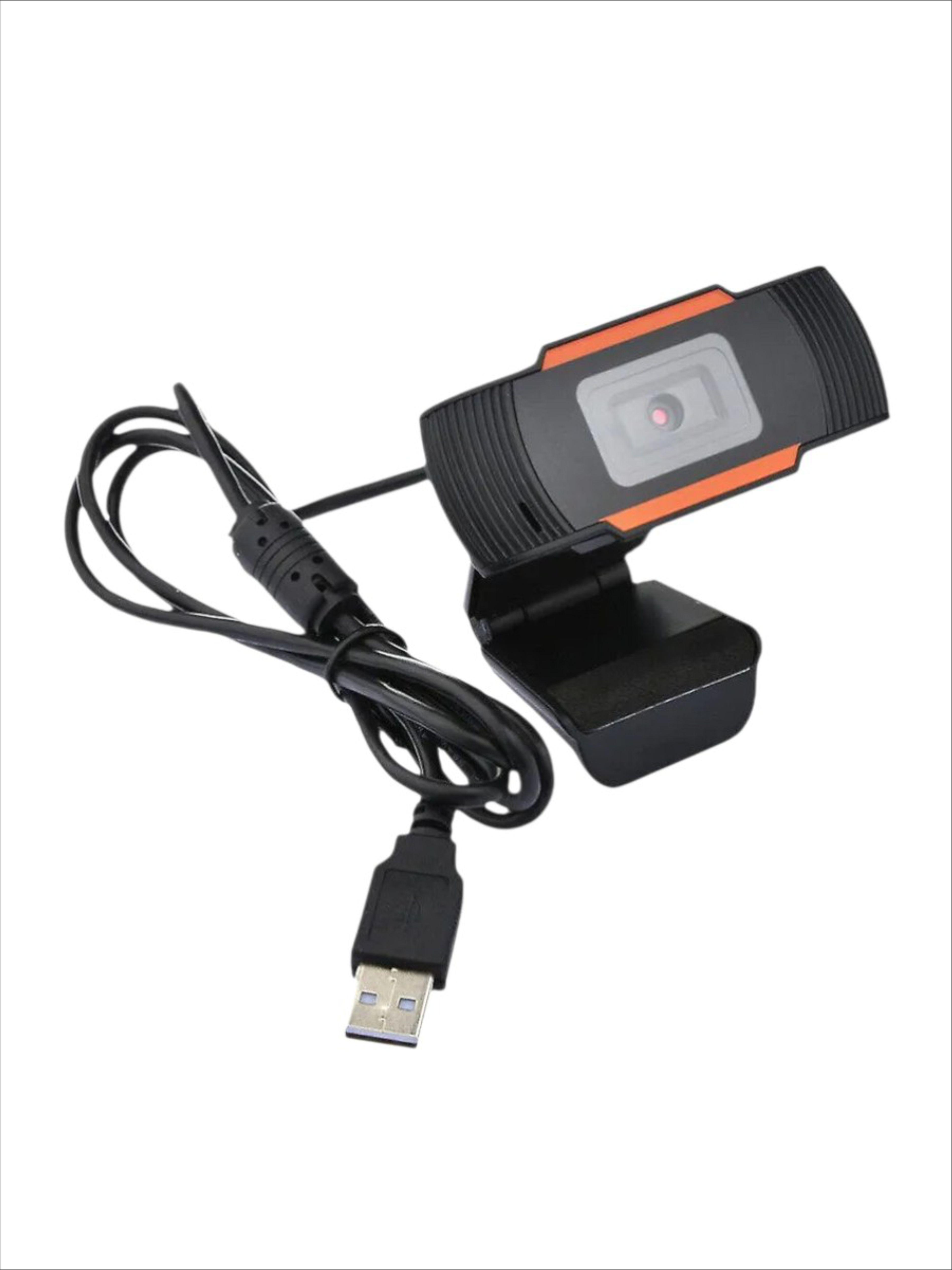 Вебкамера для пк з мікрофоном OnePro Full HD автофокус для комп'ютера з шумопоглинанням Чорний (73776)