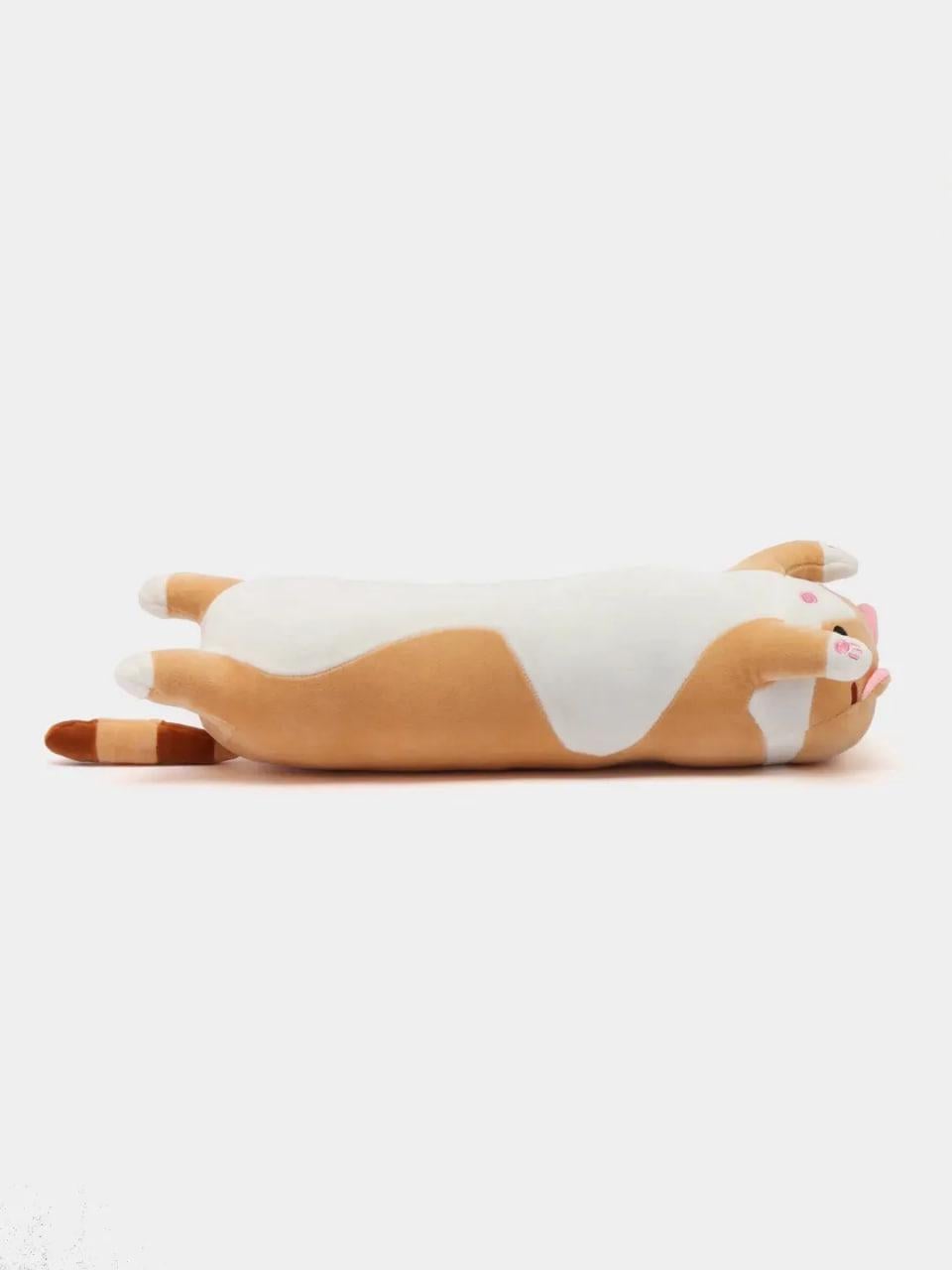 Игрушка мягкая Длинный кот обнимашка 50 см Коричневый (5020)