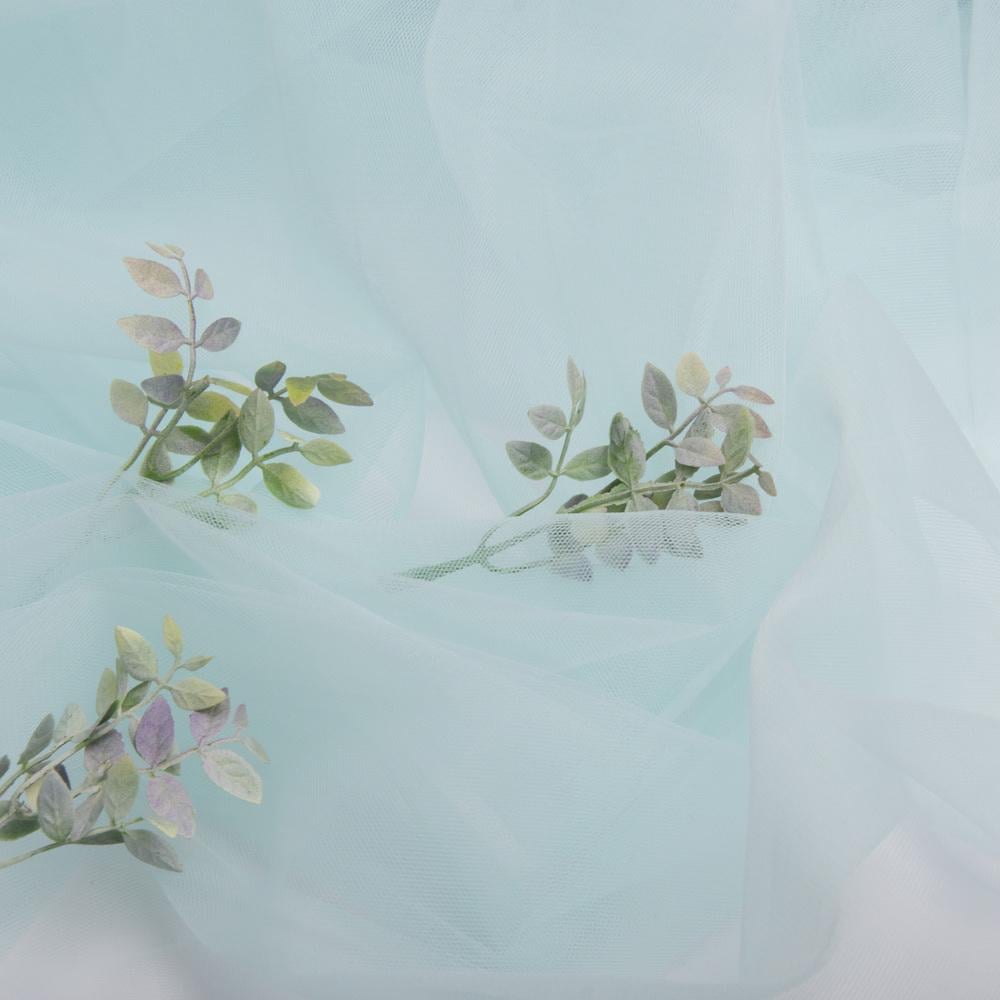 Тканина фатин V-H23 євро 3,0 м Холодний ментоловий (23705) - фото 3 Тканина фатин V-H23 євро 3,0 м Холодний ментоловий (23705) - фото 3