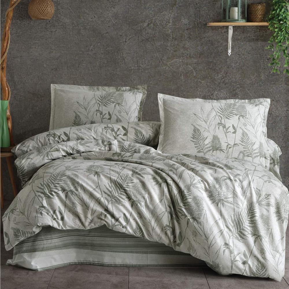 Комплект постельного белья Clasy Tuva v1 yesil ранфорс евро (2000022283393)