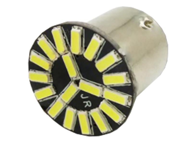 Автолампа светодиодная T25 P21W 1156 12 В SMD4014-18led Красный (2106)
