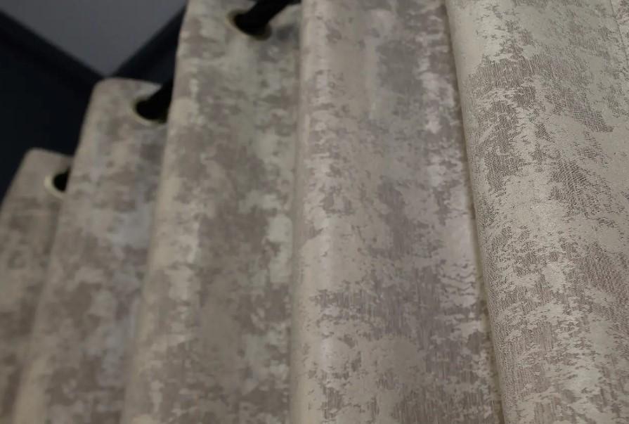 Комплект штор на люверсах SULTAN YL жаккард 1,5х2,5 м 2 шт. Серо-бежевый (1206ш) - фото 6