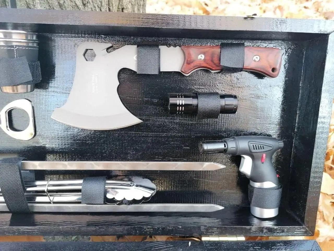 Набір шампурів Гриль Люкс у кейсі (10644736) - фото 4 Набір шампурів Гриль Люкс у кейсі (10644736) - фото 4